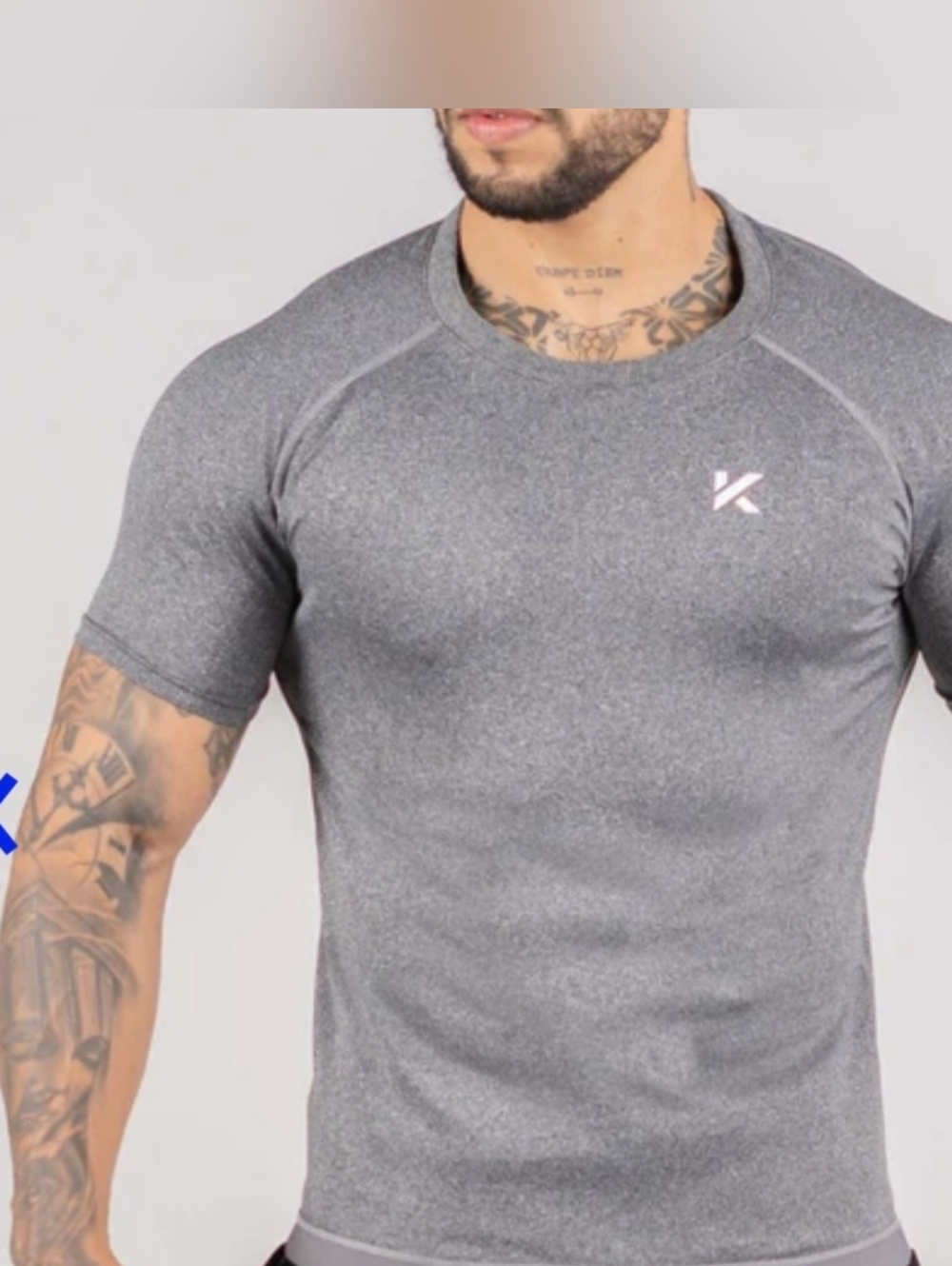 Kewlioo Men's Heat Trapping T-Shirt in color light Gray size 4XL. New In Package